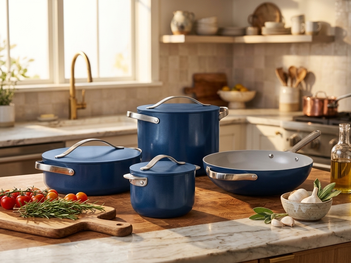 After — Ceramic Cookware Set (Navy)